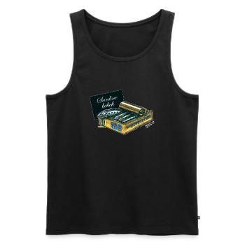Sardine Bebek - Men's Premium Organic Tank Top - black - Front - AI Model Male 178 light (178cm)
