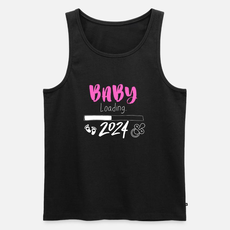 BABY loading 2024 - Männer Premium Bio Tank Top - Schwarz