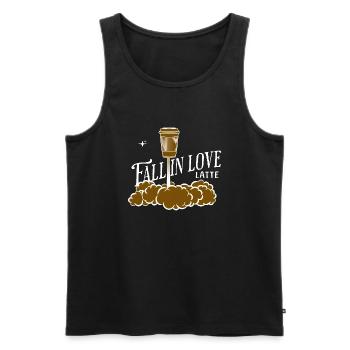 Coffee Latte Lover Caffeine Brewing Tea Espresso - Männer Premium Bio Tank Top - Schwarz - Vorne - AI Model Male 178 light (178cm)