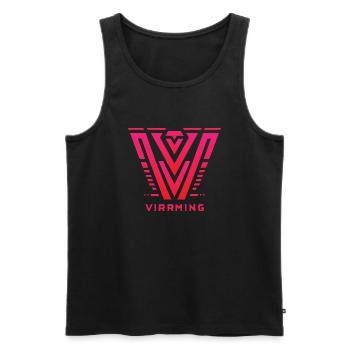 NordicValor - Männer Premium Bio Tank Top - Schwarz - Vorne - AI Model Male 178 light (178cm)
