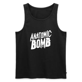 Anatomic Bomb - for the beautiful people - Débardeur bio Premium Homme - noir - Devant - Michal (187cm)