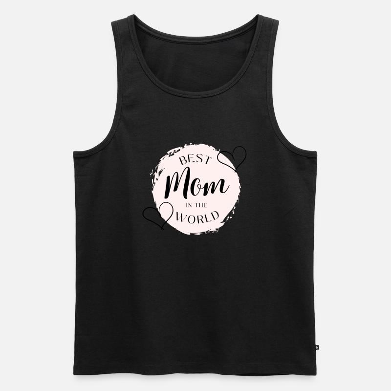 Best Mom - Männer Premium Bio Tank Top - Schwarz