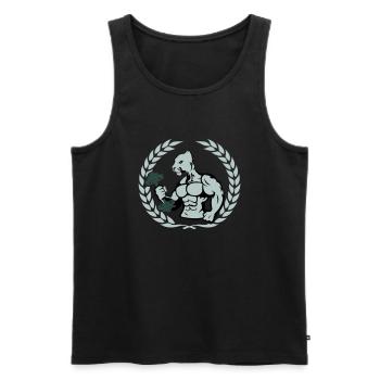 bodybuilder jaguar - Männer Premium Bio Tank Top - Schwarz - Vorne - Michal (187cm)