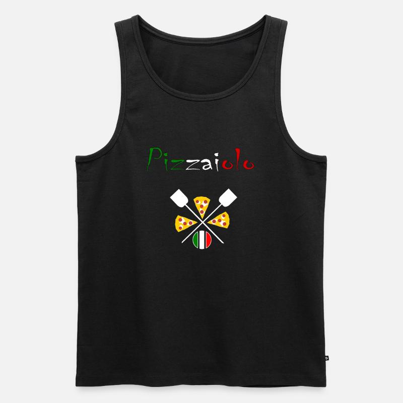 Pizzaiolo - Männer Premium Bio Tank Top - Schwarz