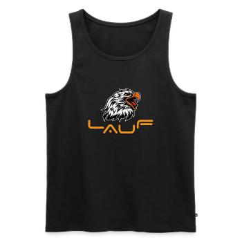 Hebrew Hebräisch Adler versteckte Botschaft Lauf - Männer Premium Bio Tank Top - Schwarz - Vorne - AI Model Male 178 light (178cm)
