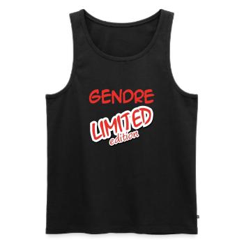 GENDRE LIMITED EDITION - Men's Premium Organic Tank Top - black - Front - Michal (187cm)