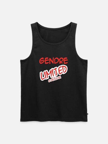 GENDRE LIMITED EDITION - Men's Premium Organic Tank Top - black