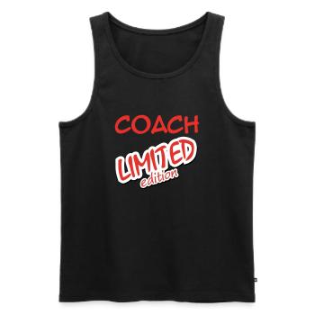 COACH LIMITED EDITION - Men's Premium Organic Tank Top - black - Front - Michal (187cm)