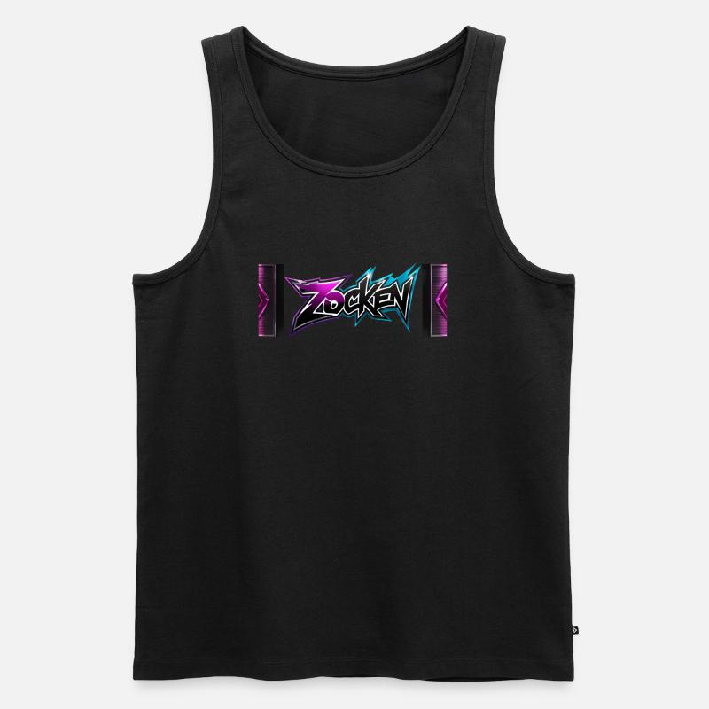 zocken - Männer Premium Bio Tank Top - Schwarz