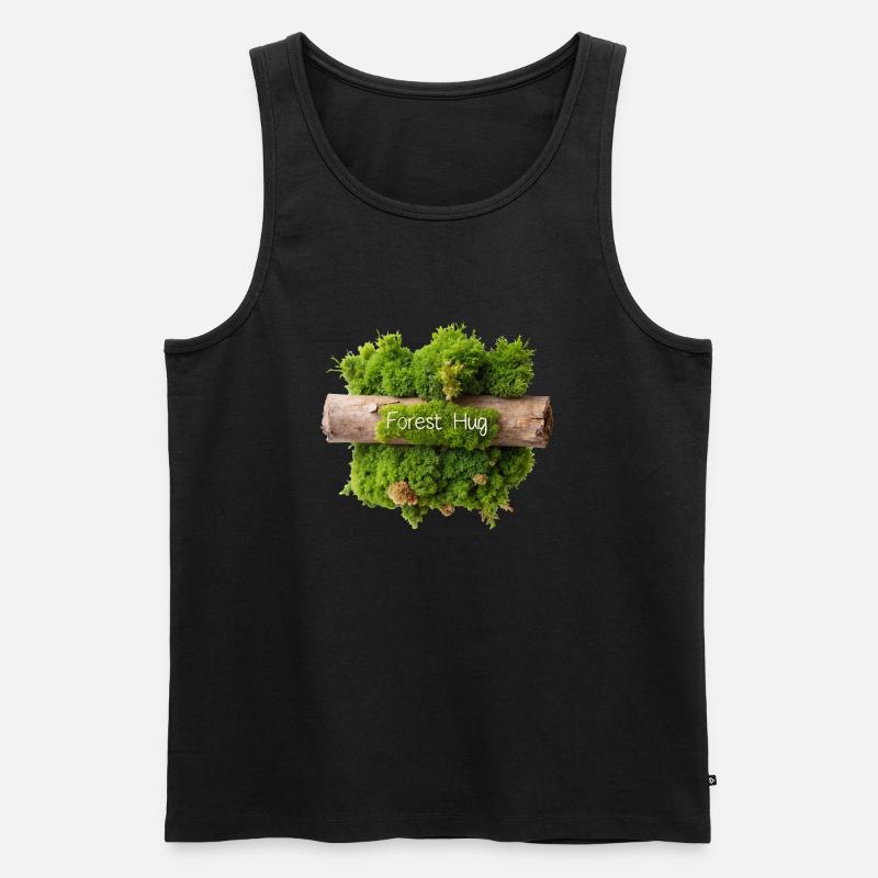 MOOS, WALDUMARMUNG - Männer Premium Bio Tank Top - Schwarz