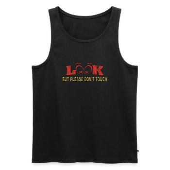 Restez fort Citation positive Mignon Amour Positivité - Débardeur bio Premium Homme - noir - Devant - AI Model Male 178 light (178cm)