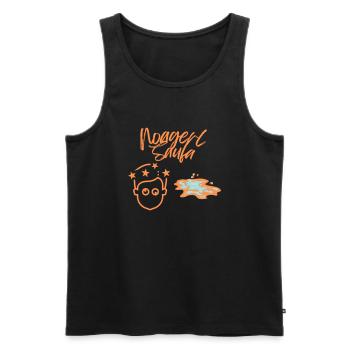 Noagerl Saufa - Männer Premium Bio Tank Top - Schwarz - Vorne - Michal (187cm)