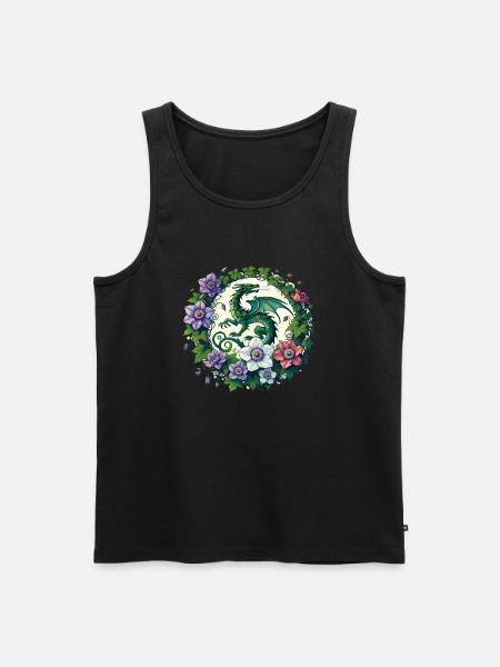 Clematis Dragon - Men's Premium Organic Tank Top - black