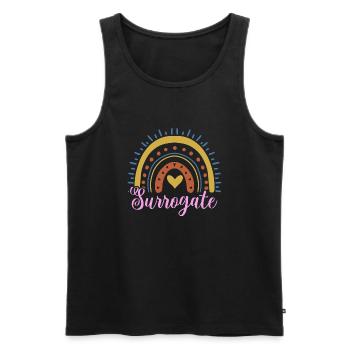 Surrogate Surrogacy Mother - Men's Premium Organic Tank Top - black - Front - Michal (187cm)