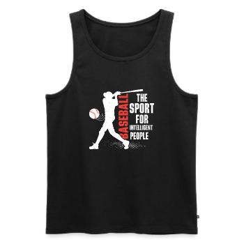 Baseball The Sport For Intelligent People Sport Fa - Men's Premium Organic Tank Top - black - Front - Michal (187cm)