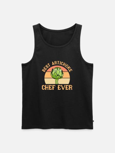 best artichoke chef ever Design - Men's Premium Organic Tank Top - black