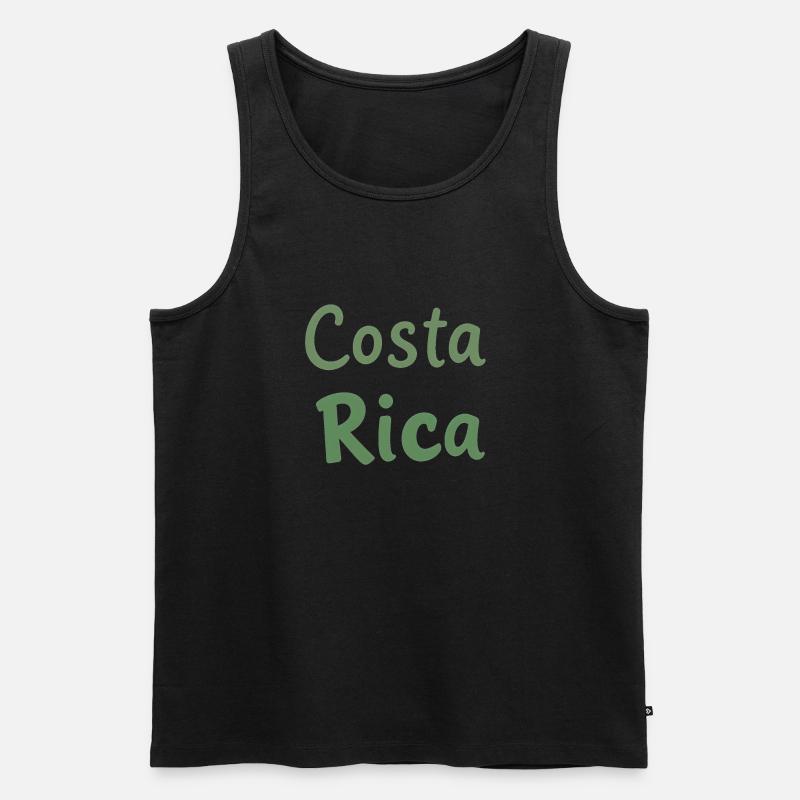 Costa Rica Geschenk Geschenkidee - Männer Premium Bio Tank Top - Schwarz