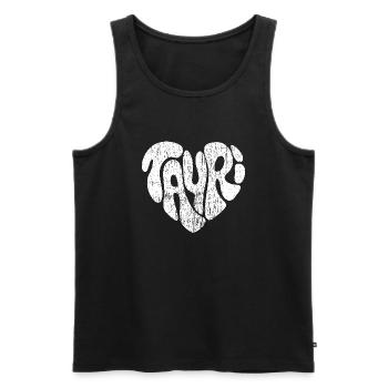 Tayri (Thayri) - Débardeur bio Premium Homme - noir - Devant - AI Model Male 178 light (178cm)