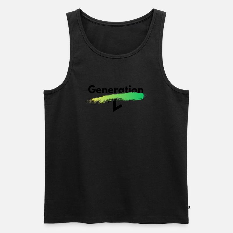 Generation Z - Männer Premium Bio Tank Top - Schwarz