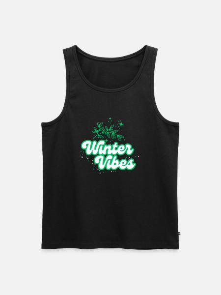 Winter vibes - Männer Premium Bio Tank Top - Schwarz
