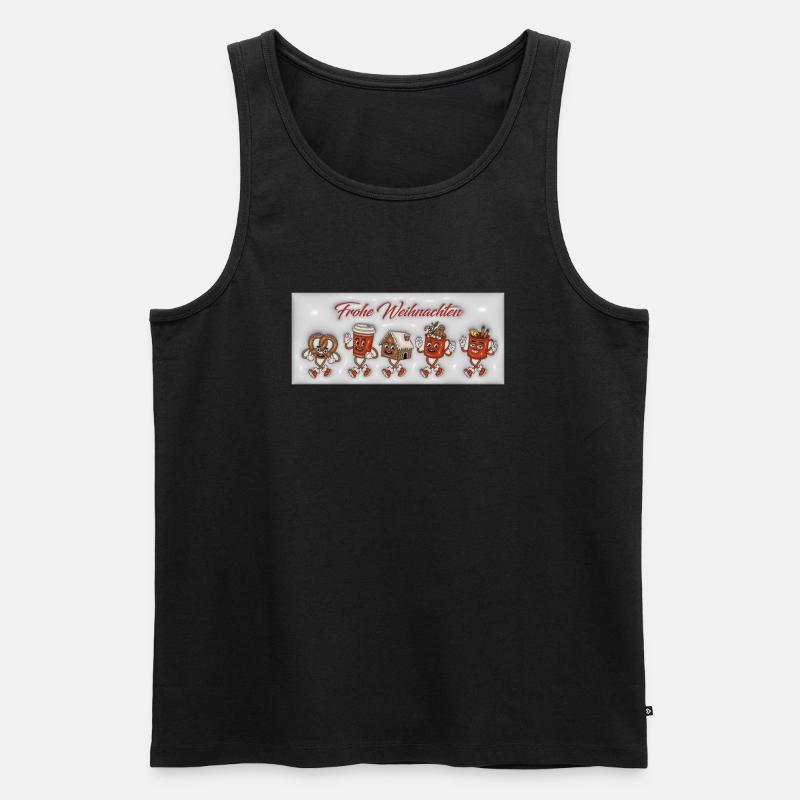 Weihnacht 3D 1 - Männer Premium Bio Tank Top - Schwarz