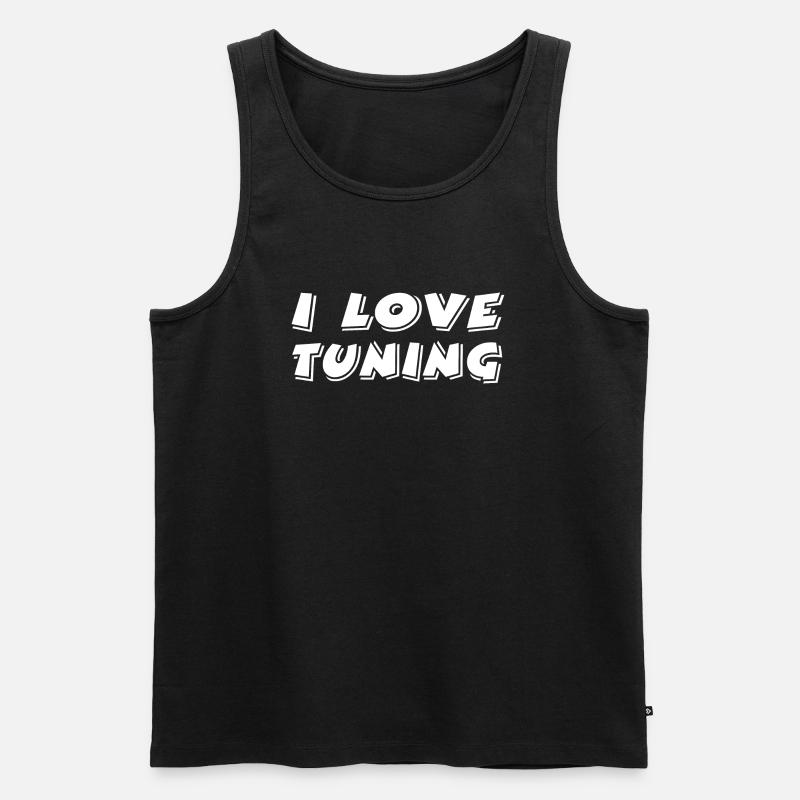 Tuning - Männer Premium Bio Tank Top - Schwarz