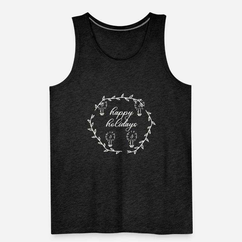 Advent Advetskranz Happy Holidays Männer Premium Bio Tank Top