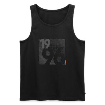 Made in 1996 Retro Modernist Design Birthday Gift - Men's Premium Organic Tank Top - black - Front - Michal (187cm)