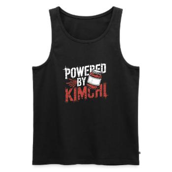 Kimchi – Spicy, healthy, unique - Men's Premium Organic Tank Top - black - Front - Michal (187cm)