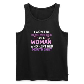 I Woke Up Like This Married Shirt, Just Married Ho - Männer Premium Bio Tank Top - Schwarz - Vorne - Michal (187cm)
