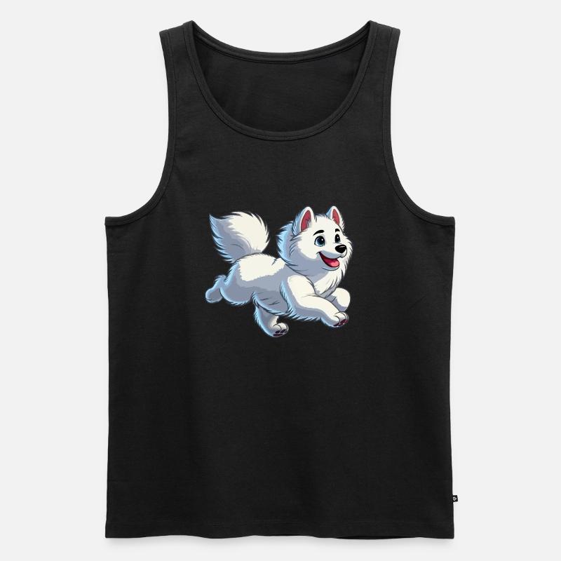 Samojede jung - Männer Premium Bio Tank Top - Schwarz