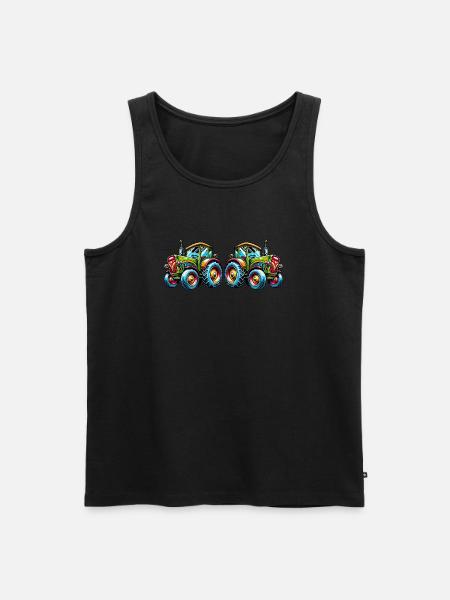 traktor 2 - Männer Premium Bio Tank Top - Schwarz