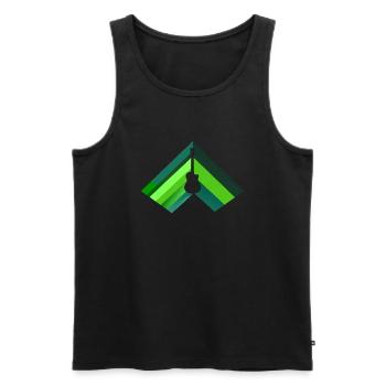 Guitar Bassist - Men's Premium Organic Tank Top - black - Front - Michal (187cm)