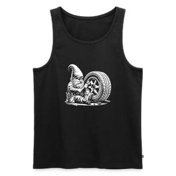 Car mechanic - Men's Premium Organic Tank Top - black - Front - Michal (187cm)