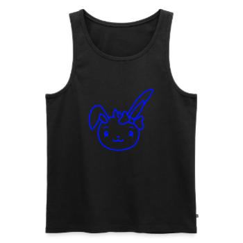 Bunny Girl Pretty Bow Woman Bunny Cute Small - Men's Premium Organic Tank Top - black - Front - Michal (187cm)