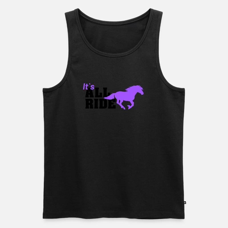 all ride - Männer Premium Bio Tank Top - Schwarz