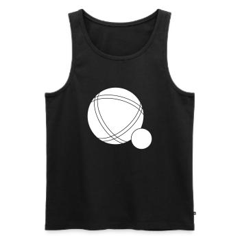 Boule Ball Petanque Petanque Boule Ball Bouler - Men's Premium Organic Tank Top - black - Front - Michal (187cm)