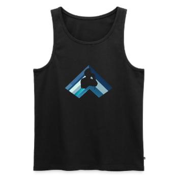 Stimme Gesang Karaoke - Männer Premium Bio Tank Top - Schwarz - Vorne - Michal (187cm)