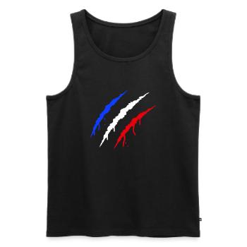 Griffes France - Débardeur bio Premium Homme - noir - Devant - Michal (187cm)
