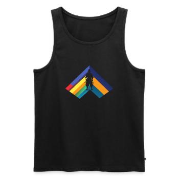 Samurai Karate Ninja - Männer Premium Bio Tank Top - Schwarz - Vorne - Michal (187cm)