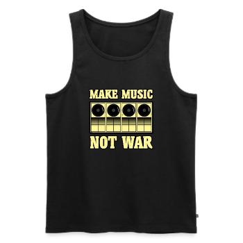 Makes music - Men's Premium Organic Tank Top - black - Front - Michal (187cm)
