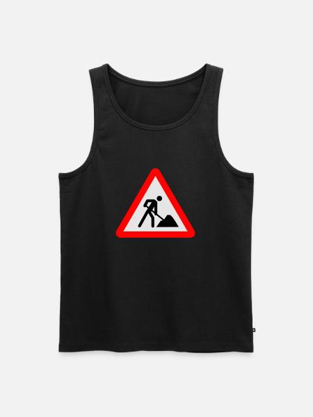 Building Site - Men's Premium Organic Tank Top - black