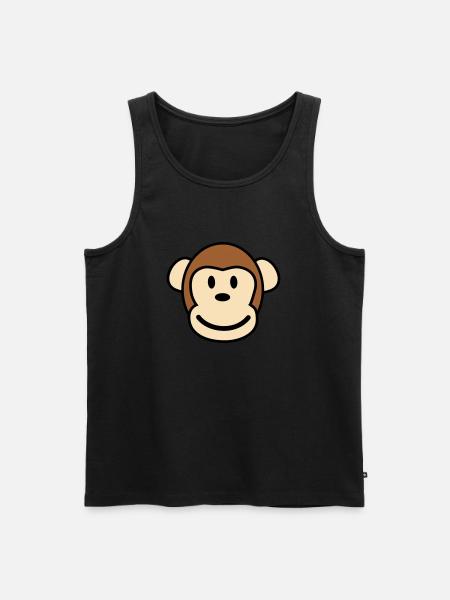 Happy Monkey Glücklicher Affe - Débardeur bio Premium Homme - noir