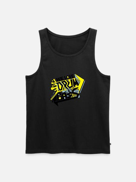 W3L0v3DNBv2(balck) - Männer Premium Bio Tank Top - Schwarz