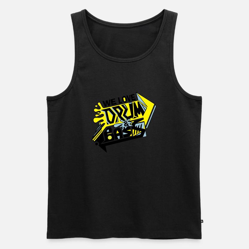 W3L0v3DNBv2(balck) - Männer Premium Bio Tank Top - Schwarz