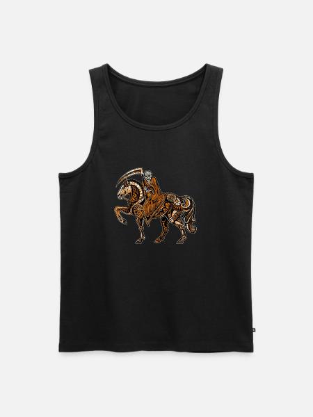 Grim Reaper - Männer Premium Bio Tank Top - Schwarz