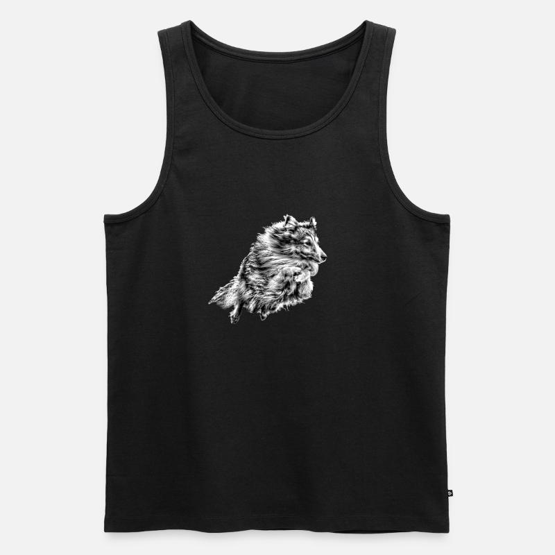Agility Jumper - Männer Premium Bio Tank Top - Schwarz