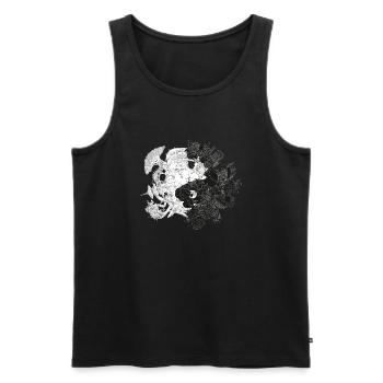 New Yin Old Yang - Männer Premium Bio Tank Top - Schwarz - Vorne - AI Model Male 178 light (178cm)