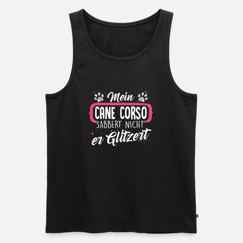 CANE-CORSO - sabber - Männer Premium Bio Tank Top - Schwarz