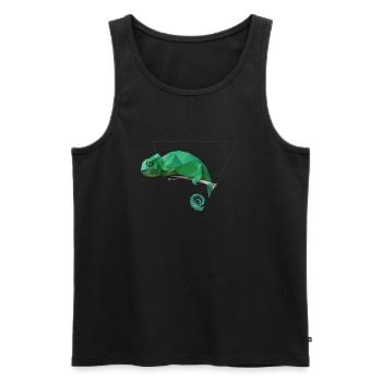 Chameleon Chameleons T-Shirt Cadeau Reptiles - Débardeur bio Premium Homme - noir - Devant - AI Model Male 178 light (178cm)